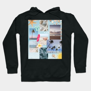 Fun Beachy Collage - Day at The Beach Hoodie